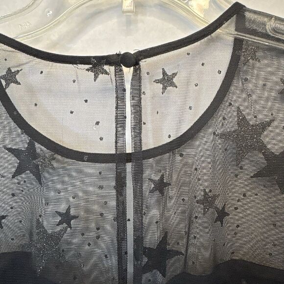 At The Knee Star Mesh Skater Dress Torrid Plus Size 12 Mystical Punk - Picture 8 of 11